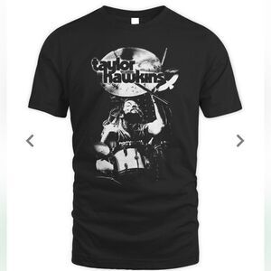 Foo Fighters Merch Taylor Hawkins Tribute‎ Concert Shirt Black Nwt in packaging